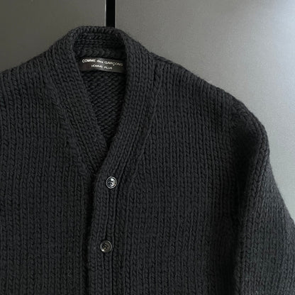 1996aw comme des garcons homme plus heavy wool cardigan