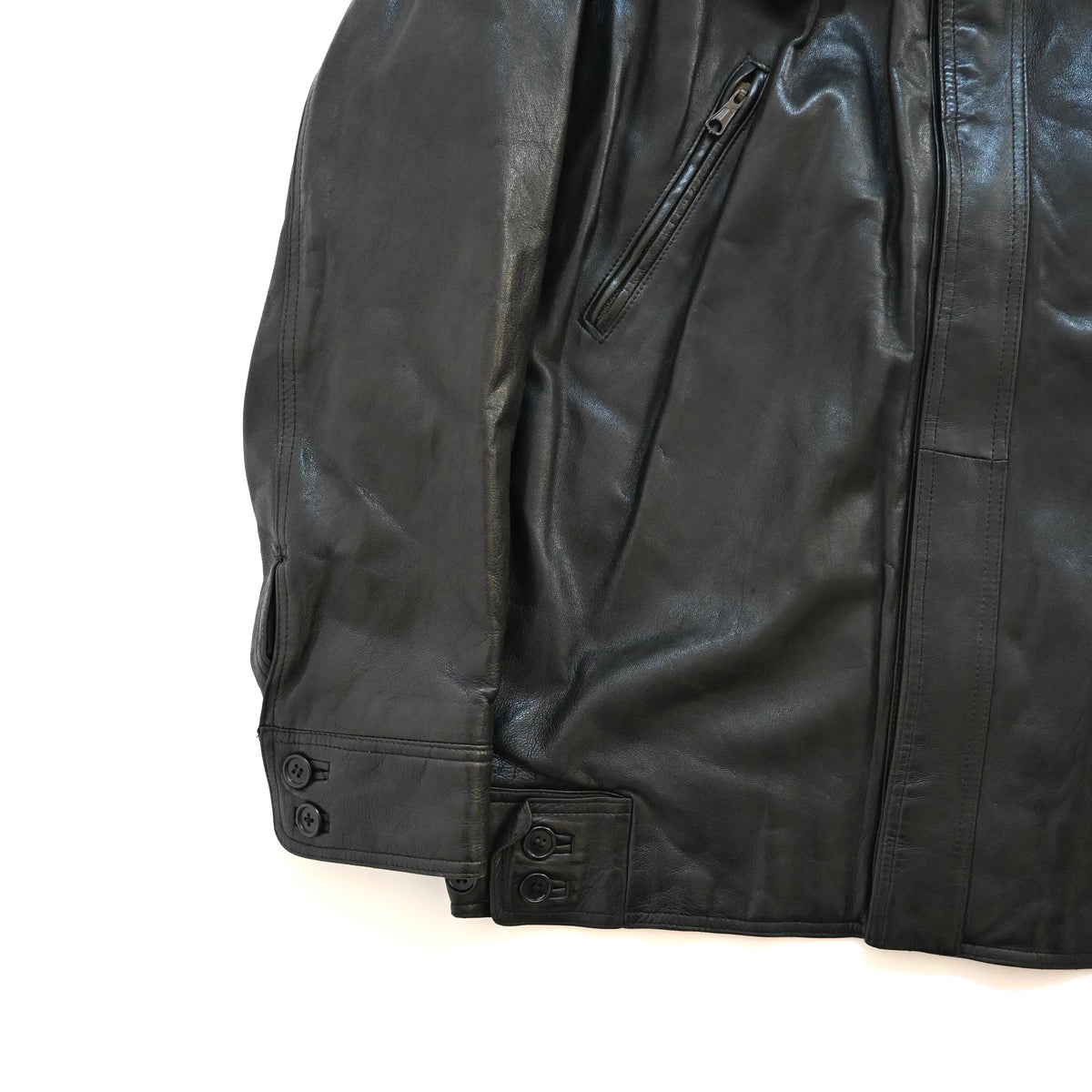 1991aw giorgio armani leather bomber jacket M