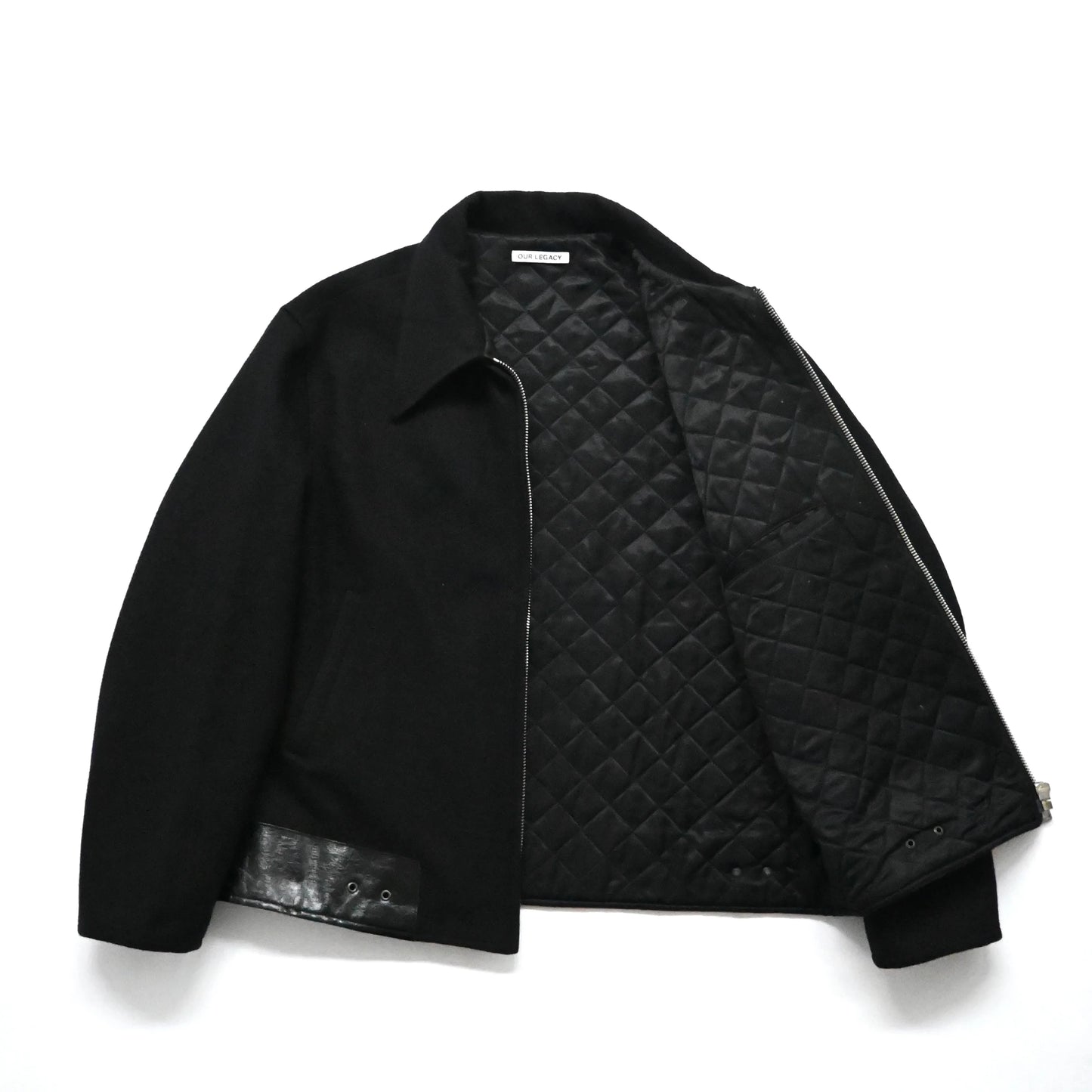 2023aw our legacy black leather hum jacket 46