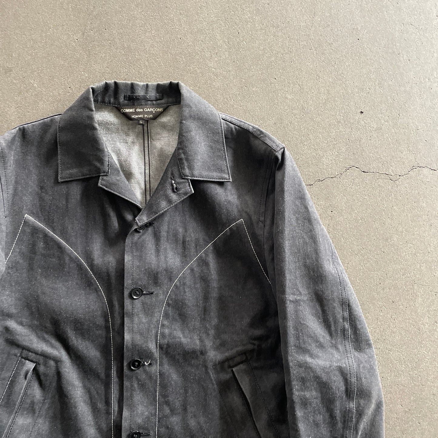 2003aw comme des garcons homme plus stitch denim jacket L