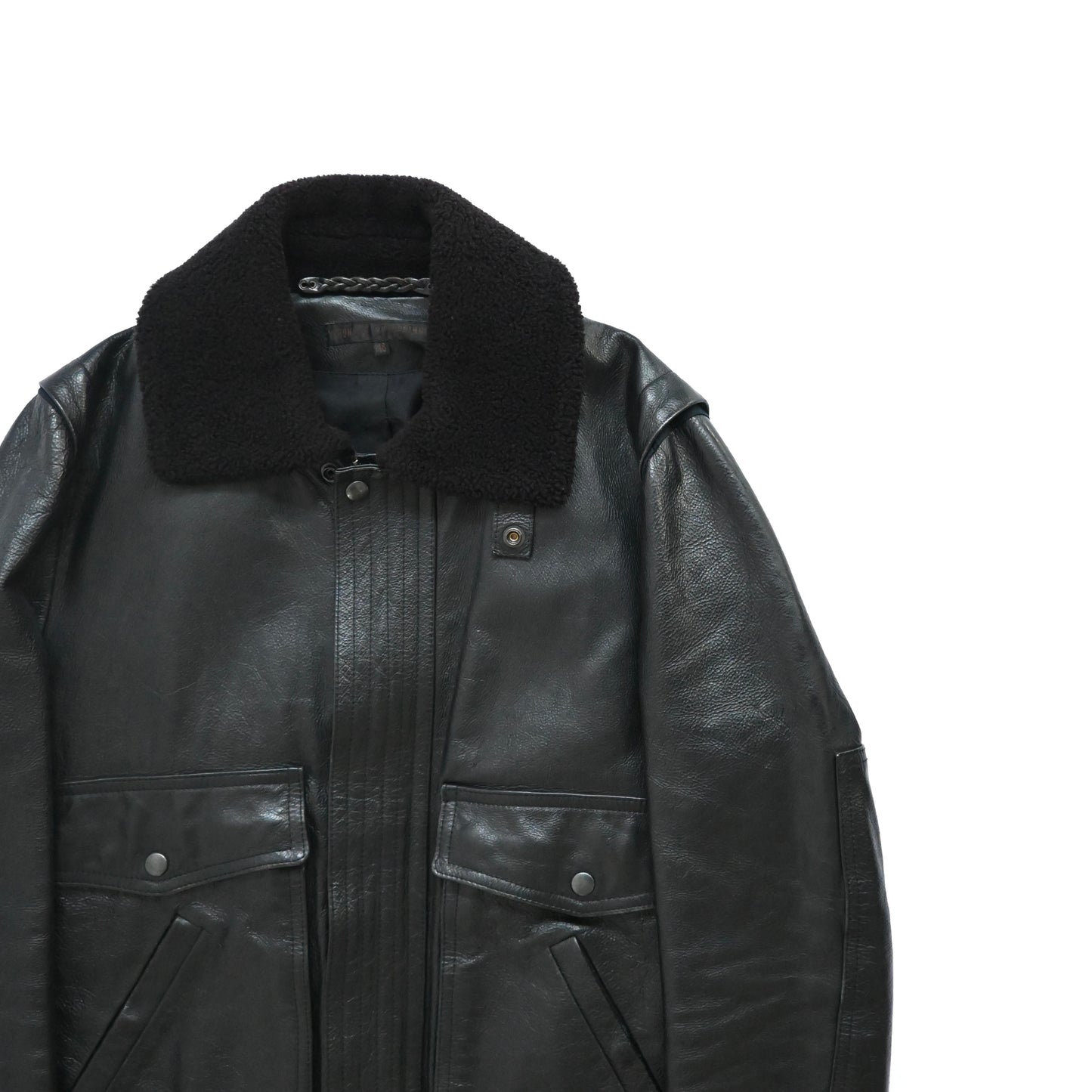 2003aw veronique branquinho caw leather flight jacket 46