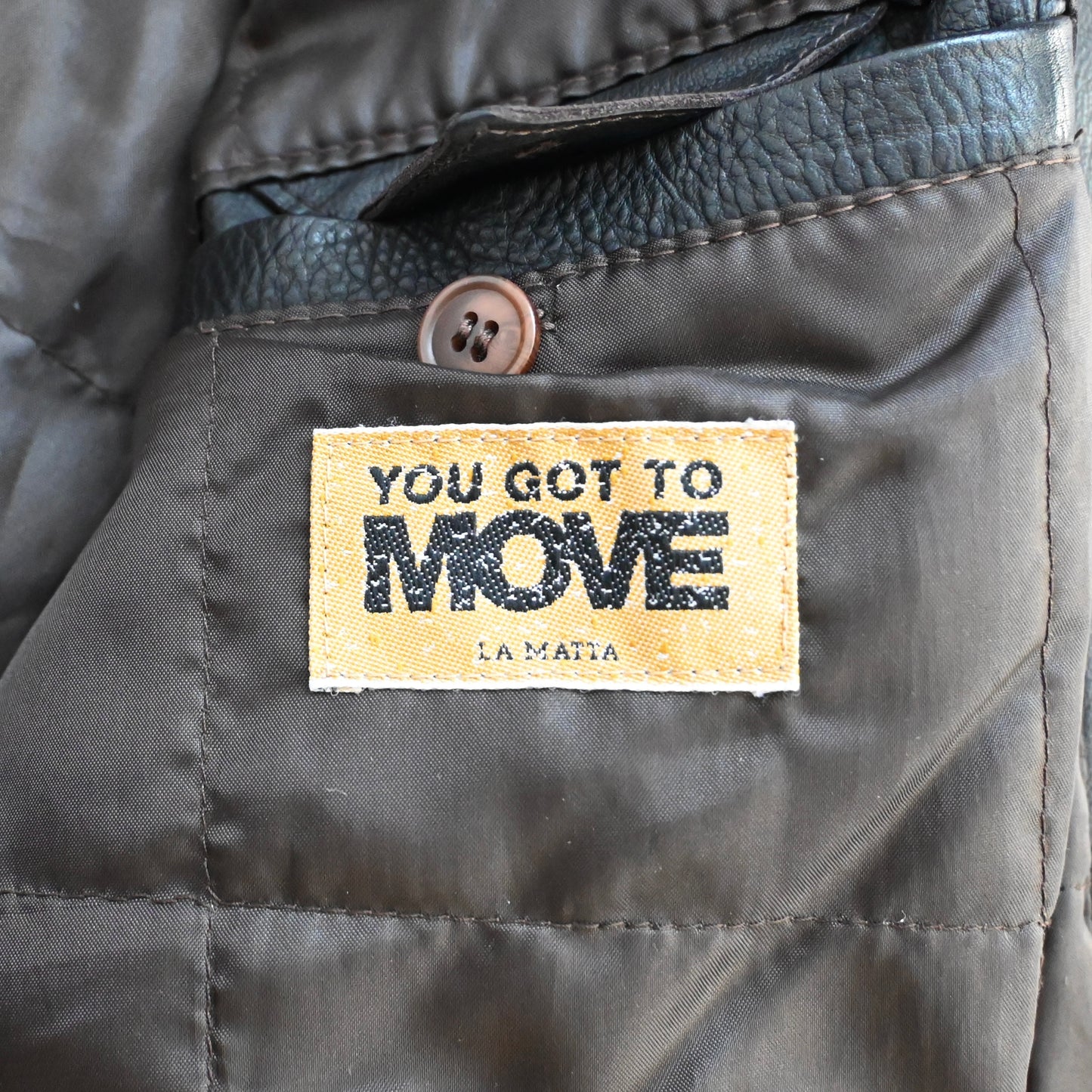 1990s lamatta pelle leather jacket 48