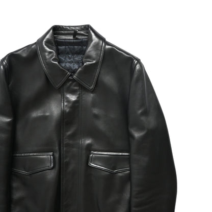 2008aw dior homme A-2 lamb leather jacket 44 by kris van assche