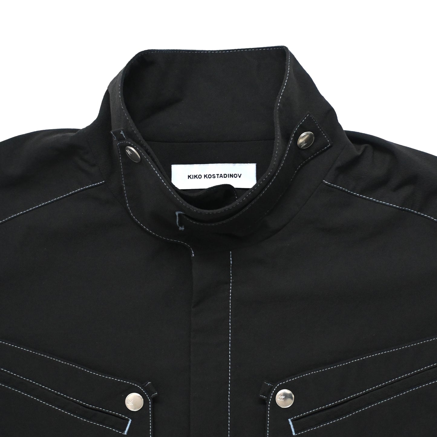 2023aw kiko kostadinov kk jacket 08 jet black 46
