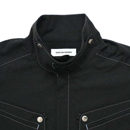 2023aw kiko kostadinov kk jacket 08 jet black 46