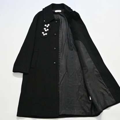 2022aw namacheko bayder embellished wool coat M