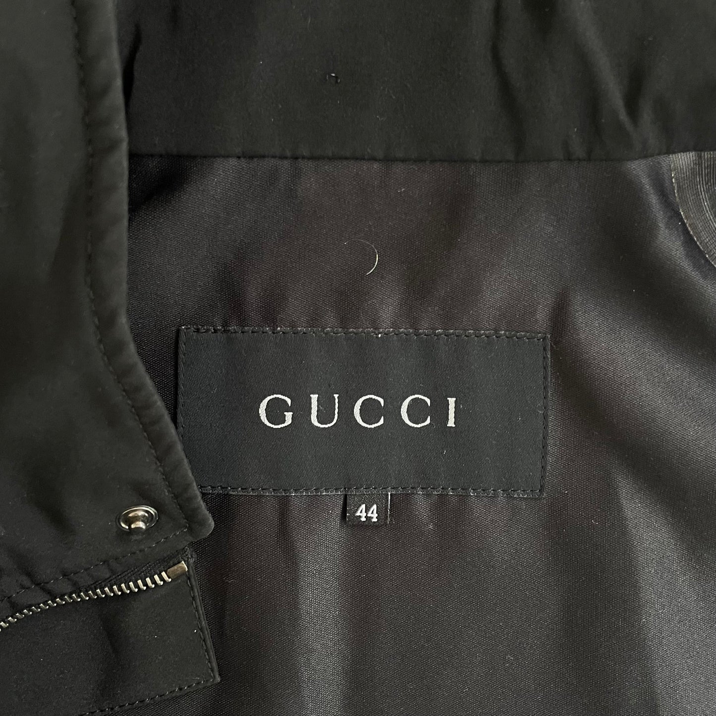 1990s gucci black nylon jacket 44 by Tom ford
