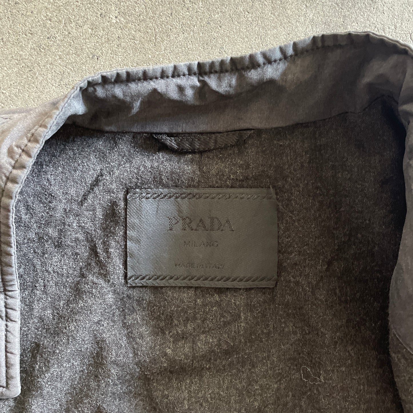 1998aw prada half neck wool jacket L