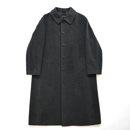 2000s issey miyake angora wool long coat M