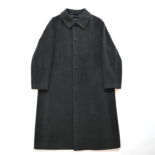 2000s issey miyake angora wool long coat M