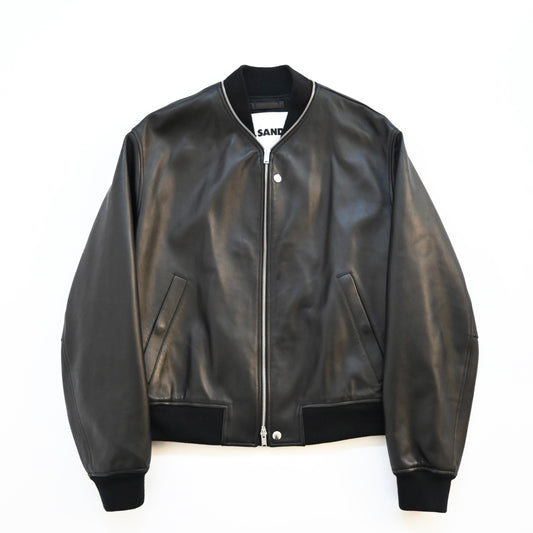 2023aw jil sander leather bomber jacket 50