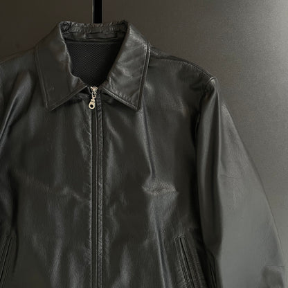 2004aw yohji yamamoto aar back zip leather jacket M