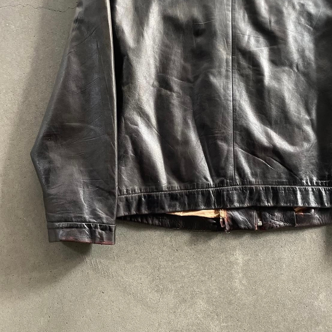 1990s jil sander leather jacket 52