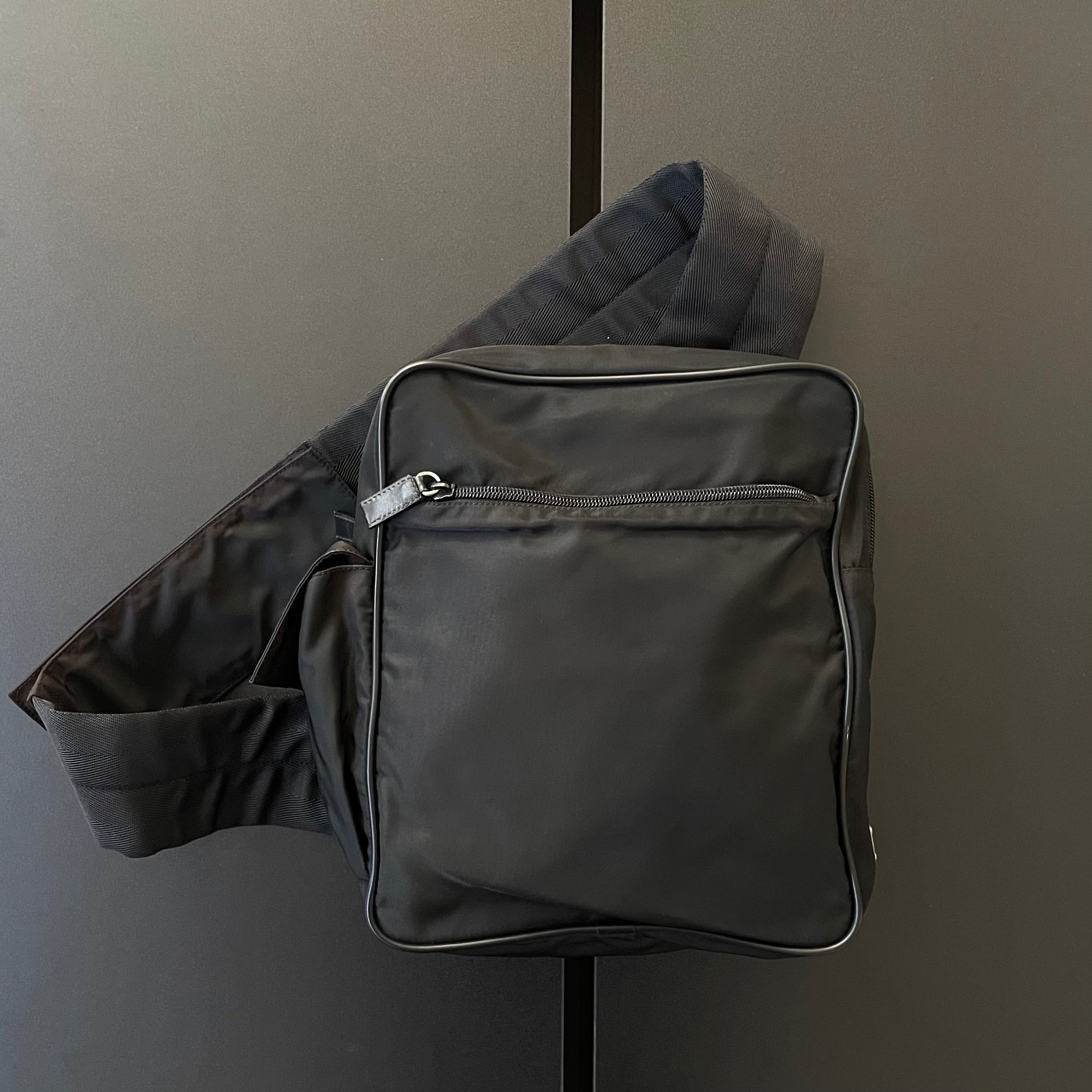 1999aw prada nylon leather トップ shoulder bag 1999aw prada