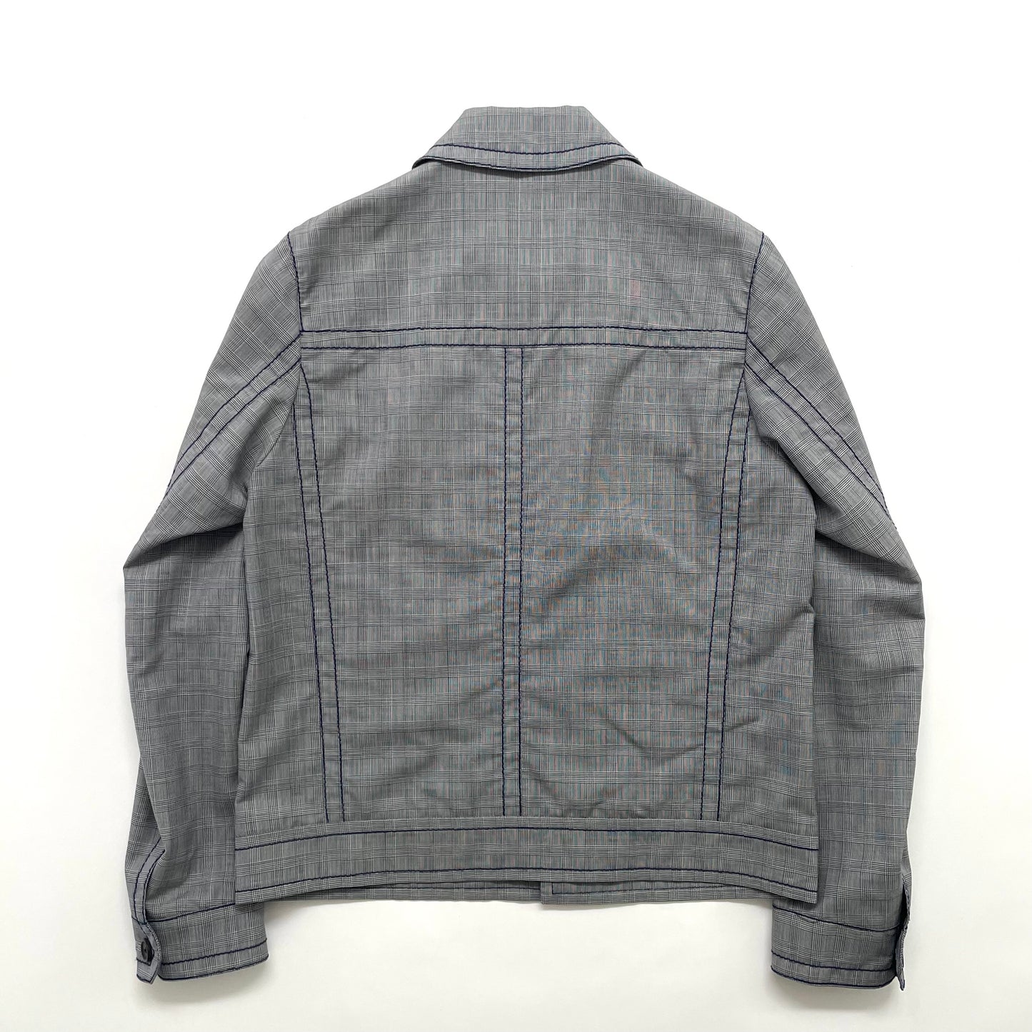 2015ss prada gray stitch blouson 46
