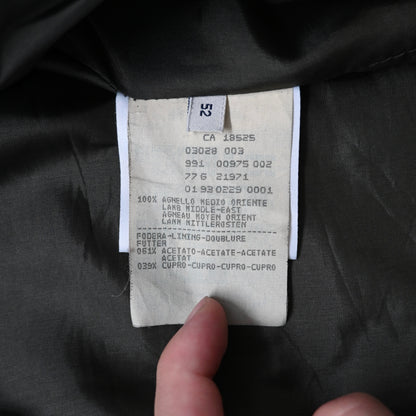 1990s emporio armani lamb leather jacket 52