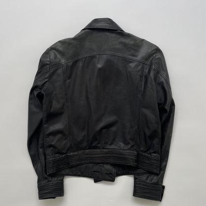 2007aw emporio armani piping leather jacket 52
