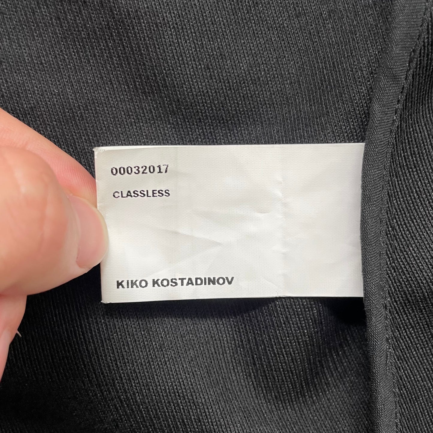 2017aw kiko kostadinov 3D high-end lab coat M