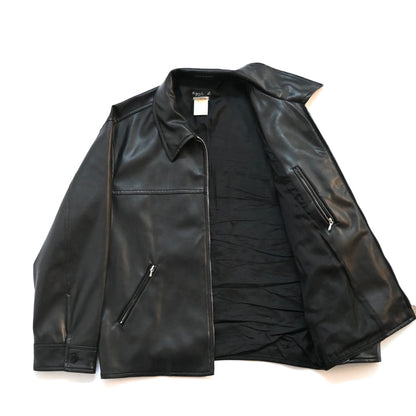 1990s agnes b homme pvc leather jacket 1