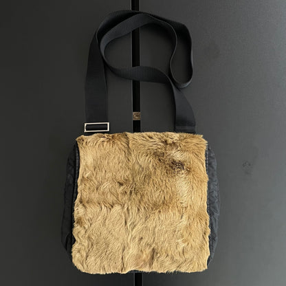 1999aw prada sports fur shoulder bag