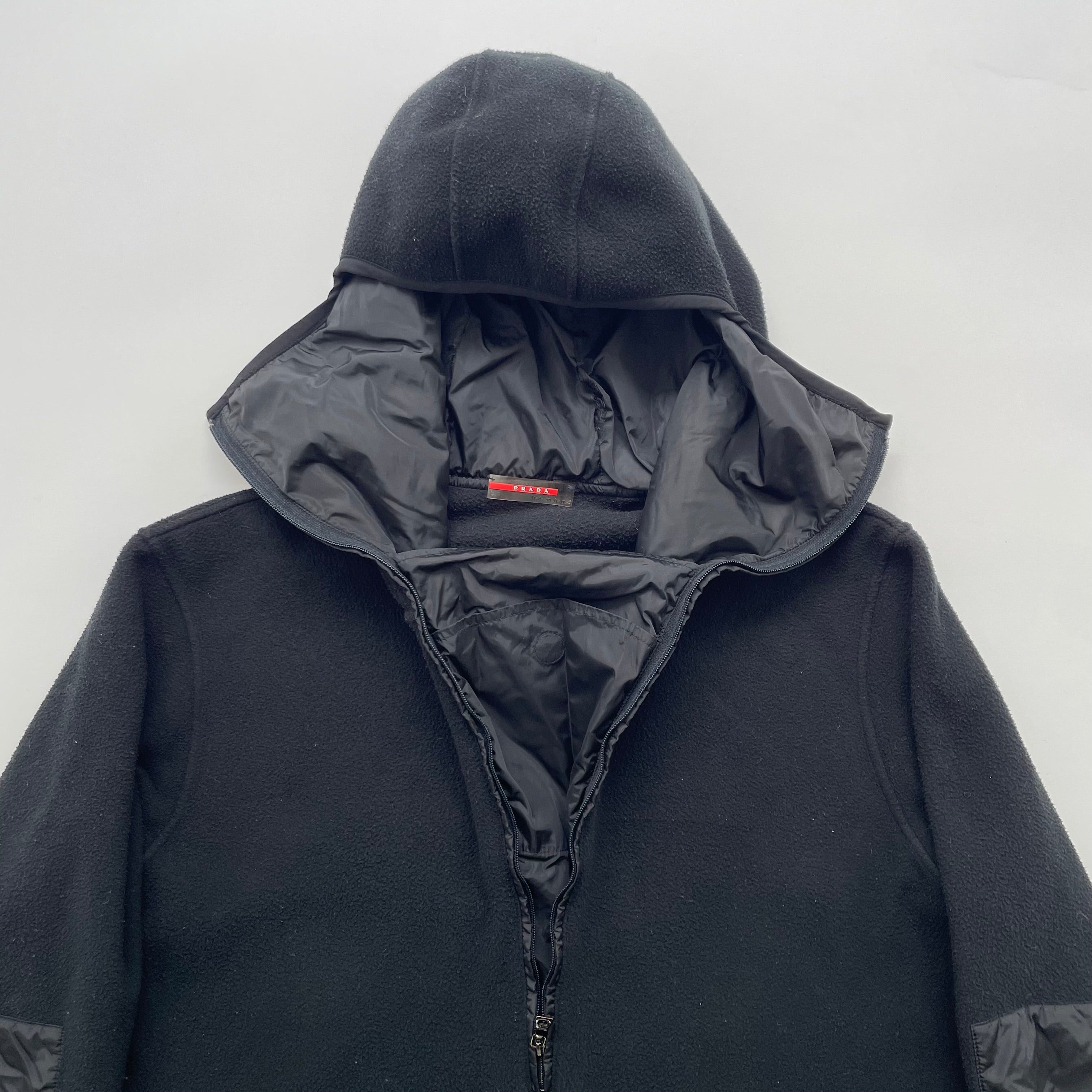 1999aw prada ninja fleece hoodie S – vexed_store