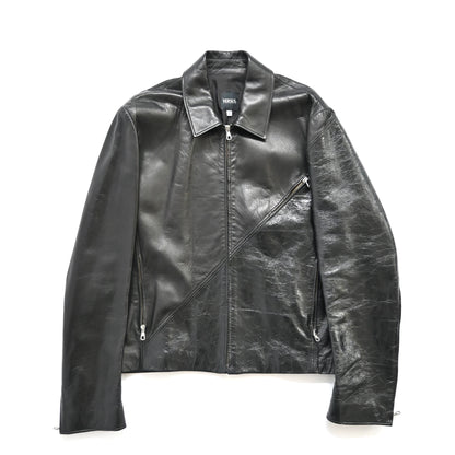 2000s versace pelle leather docking blouson jacket 50