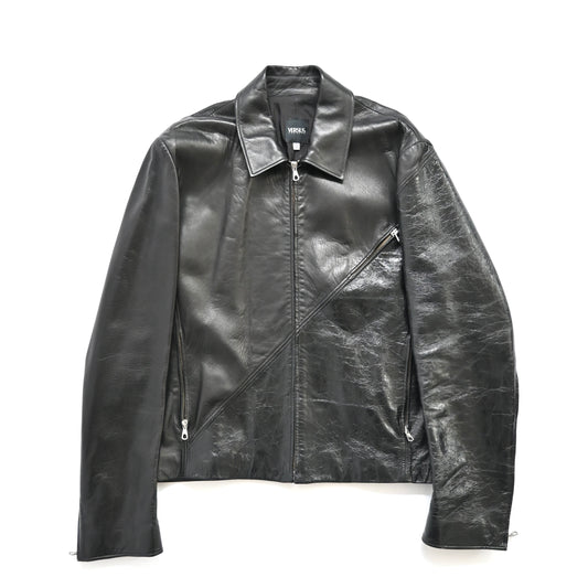 2000s versace pelle leather docking blouson jacket 50