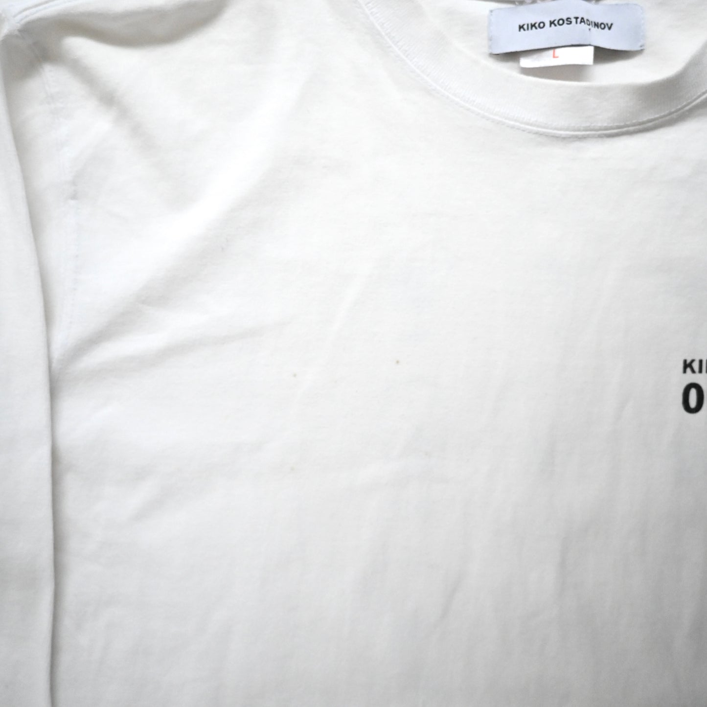 2017aw kiko kostadinov cotton long t shirt L