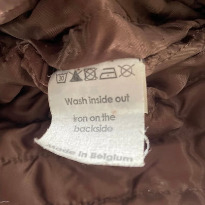 1990s dries van noten lamb leather jacket M