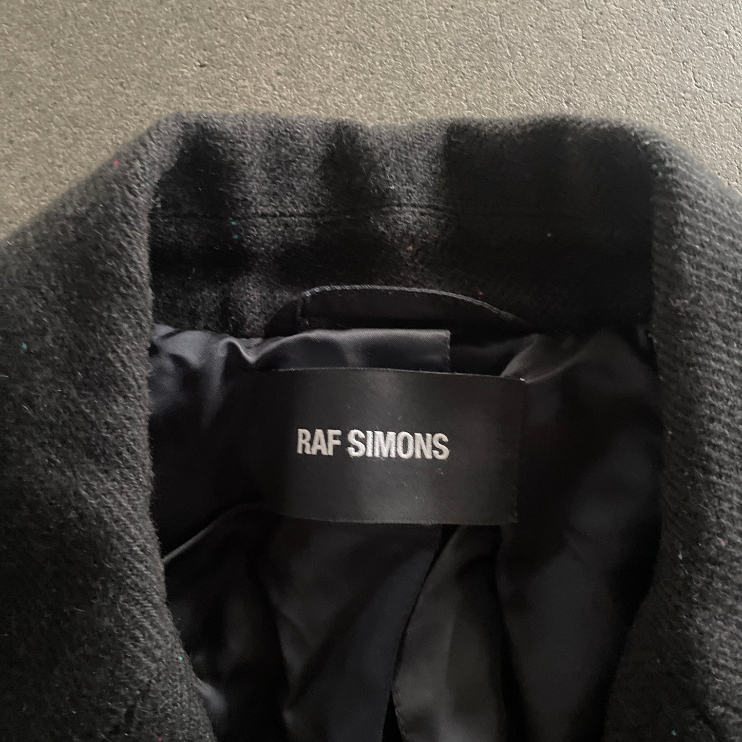 2015aw raf simons stitch wool coat 46