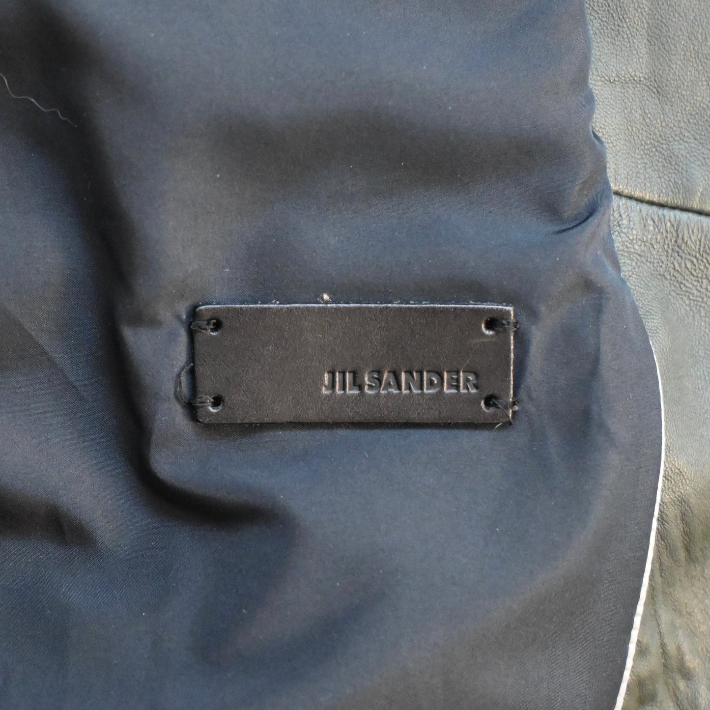 2014aw jil sander lamb leather riders jacket 52