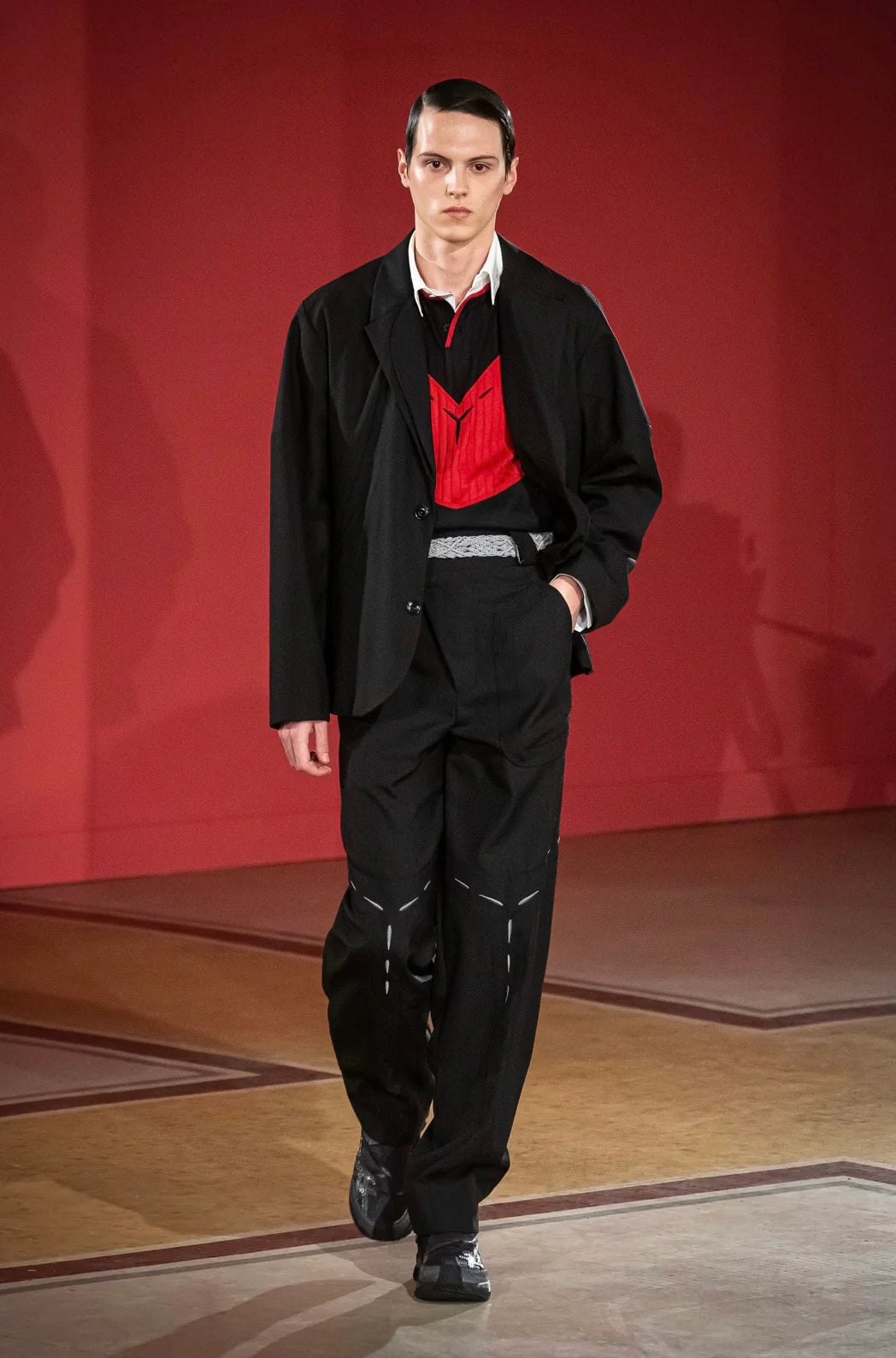 2020aw kiko kostadinov klees embroidery trousers 46