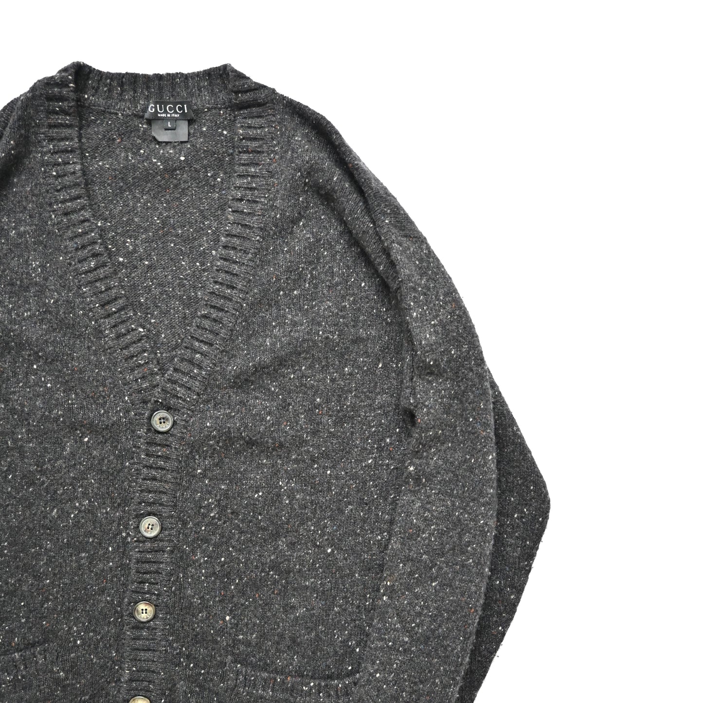 1990s gucci tweed wool cardigan L by Tom ford