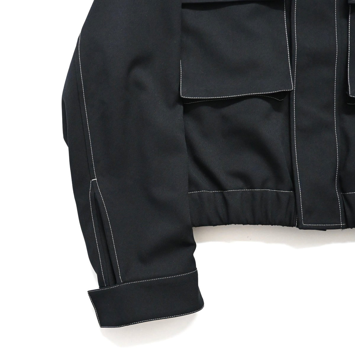 2025ss jil sander contrast stitching twill jacket 46