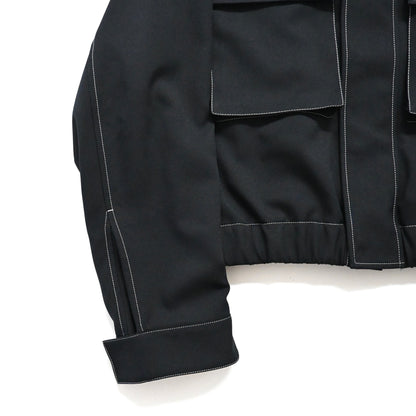 2025ss jil sander contrast stitching twill jacket 46