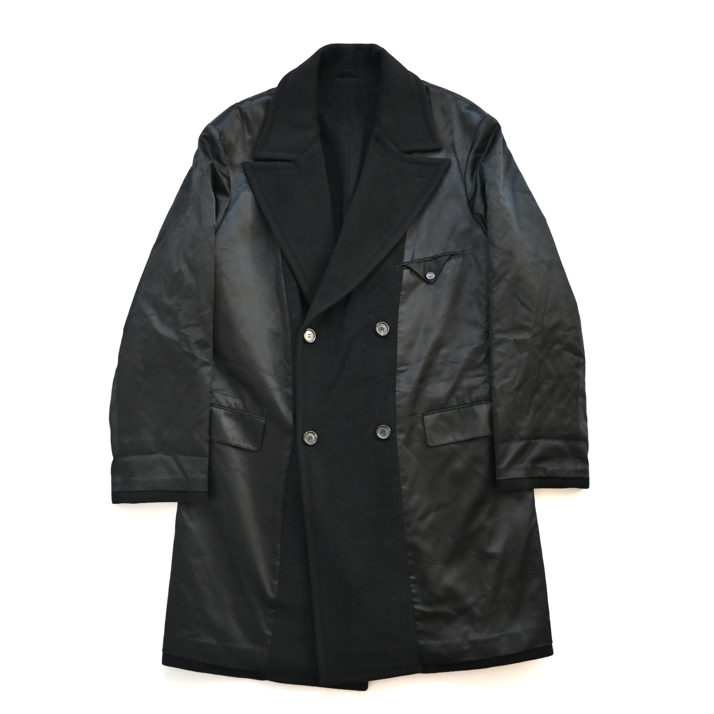 2002aw prada wool docking double coat 52