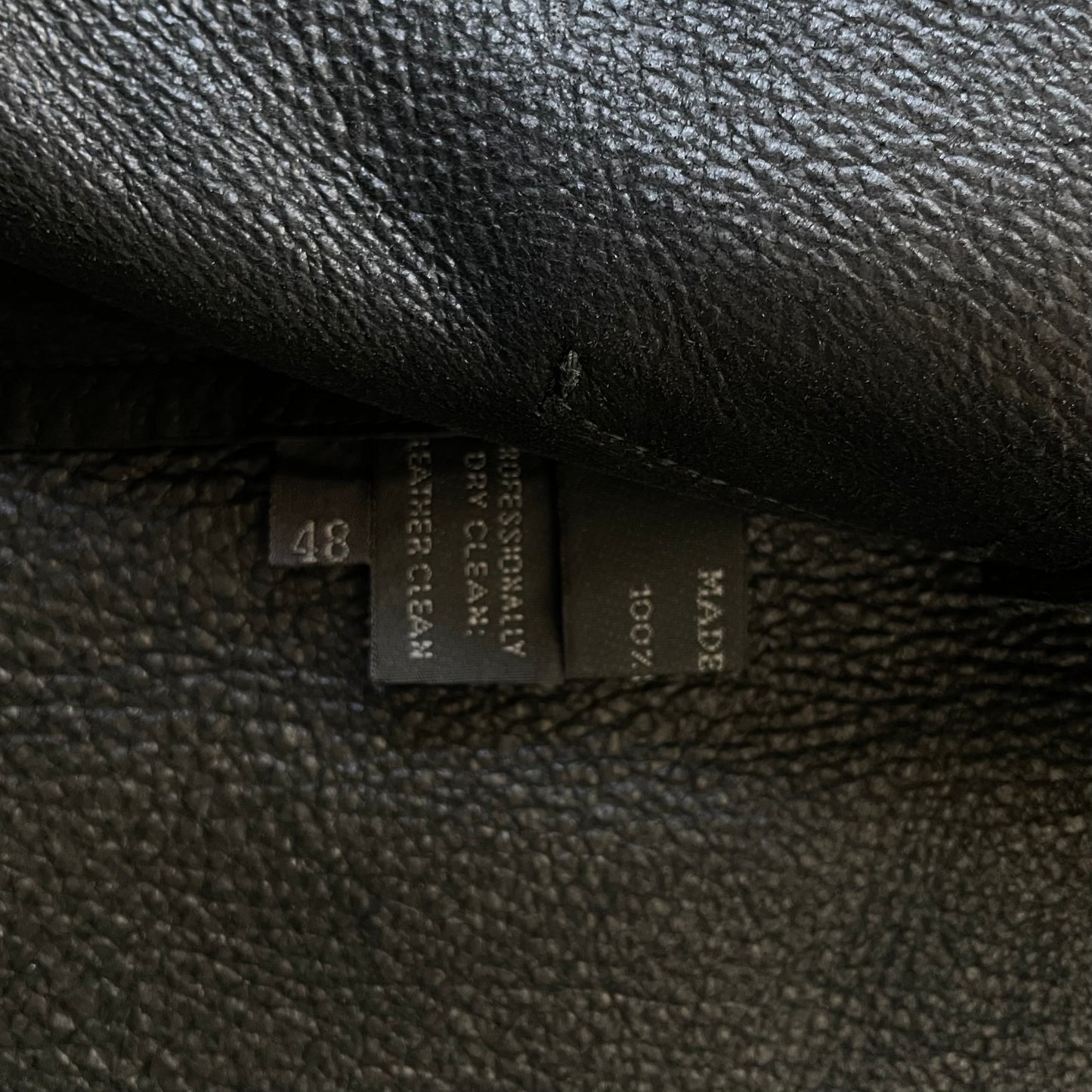 1999ss prada leather tailored blouson 48