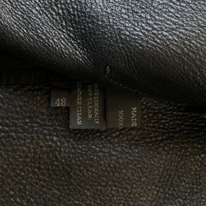 1999ss prada leather tailored blouson 48