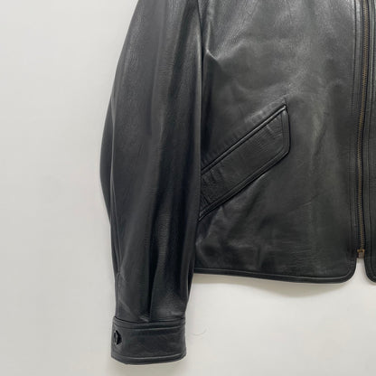 1980s gucci short leather blouson 50