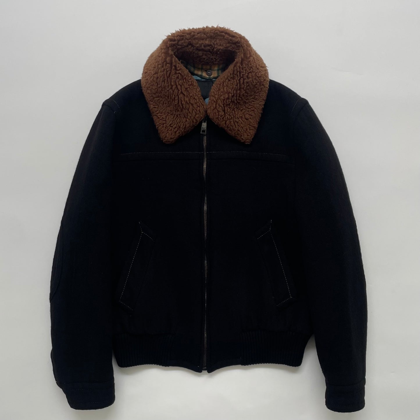2017aw prada boa docking wool blouson 48