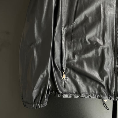 2018aw prada lamb leather hoodie 48