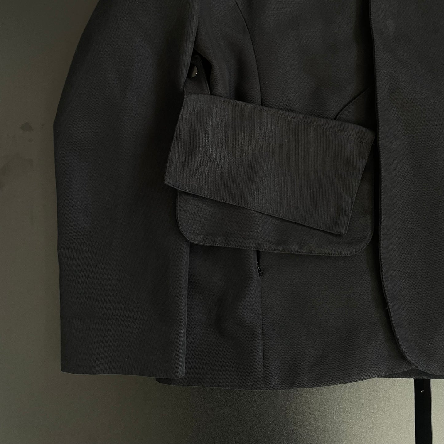 2017aw kiko kostadinov black short db jacket M