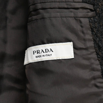 2002aw prada tweed wool chesterfield coat 46