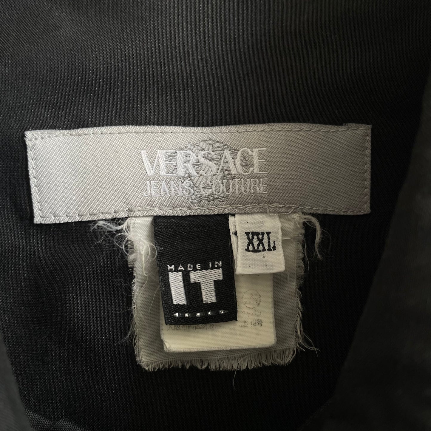 1990s versace western cotton shirt XXL