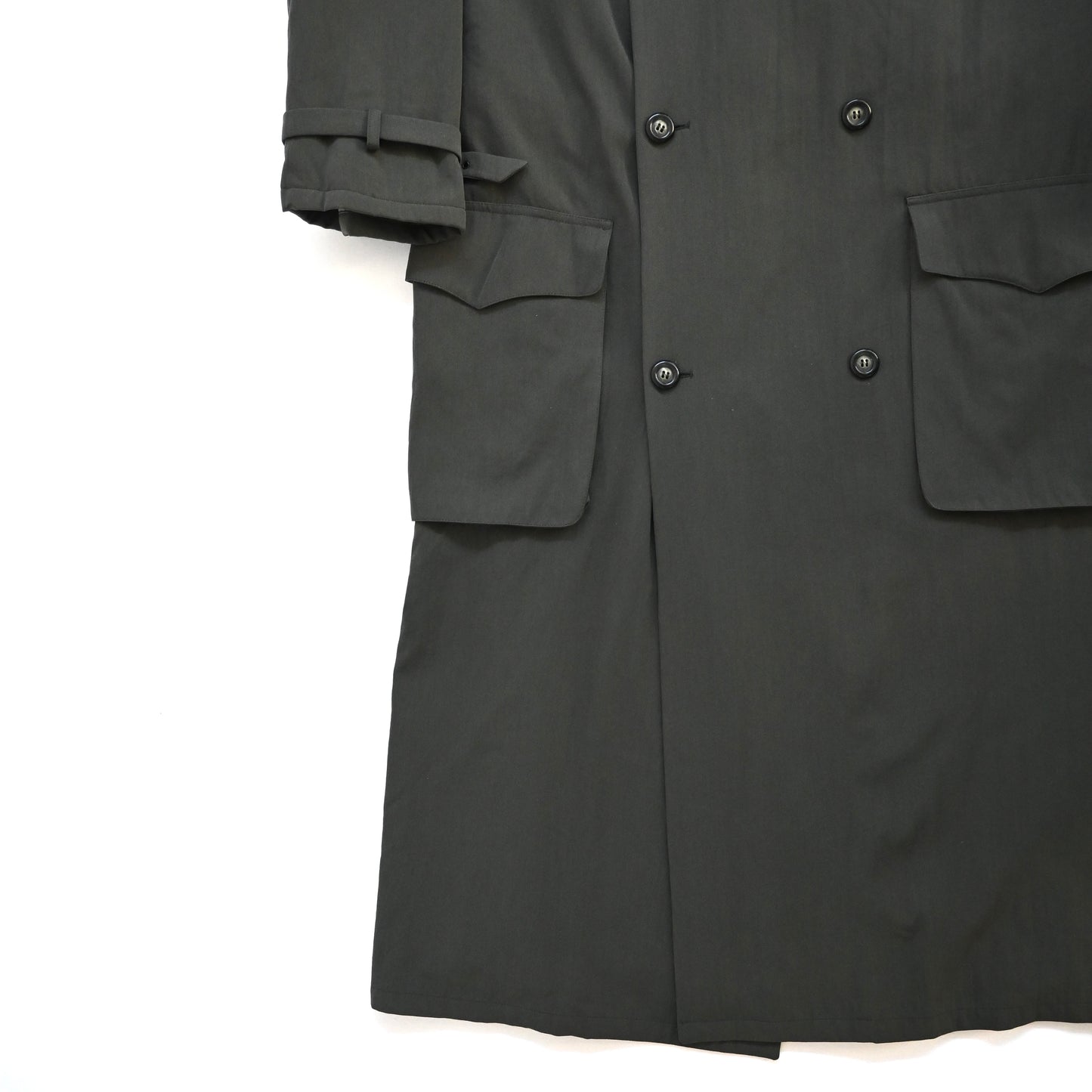 1990s giorgio armani wool double long coat 50