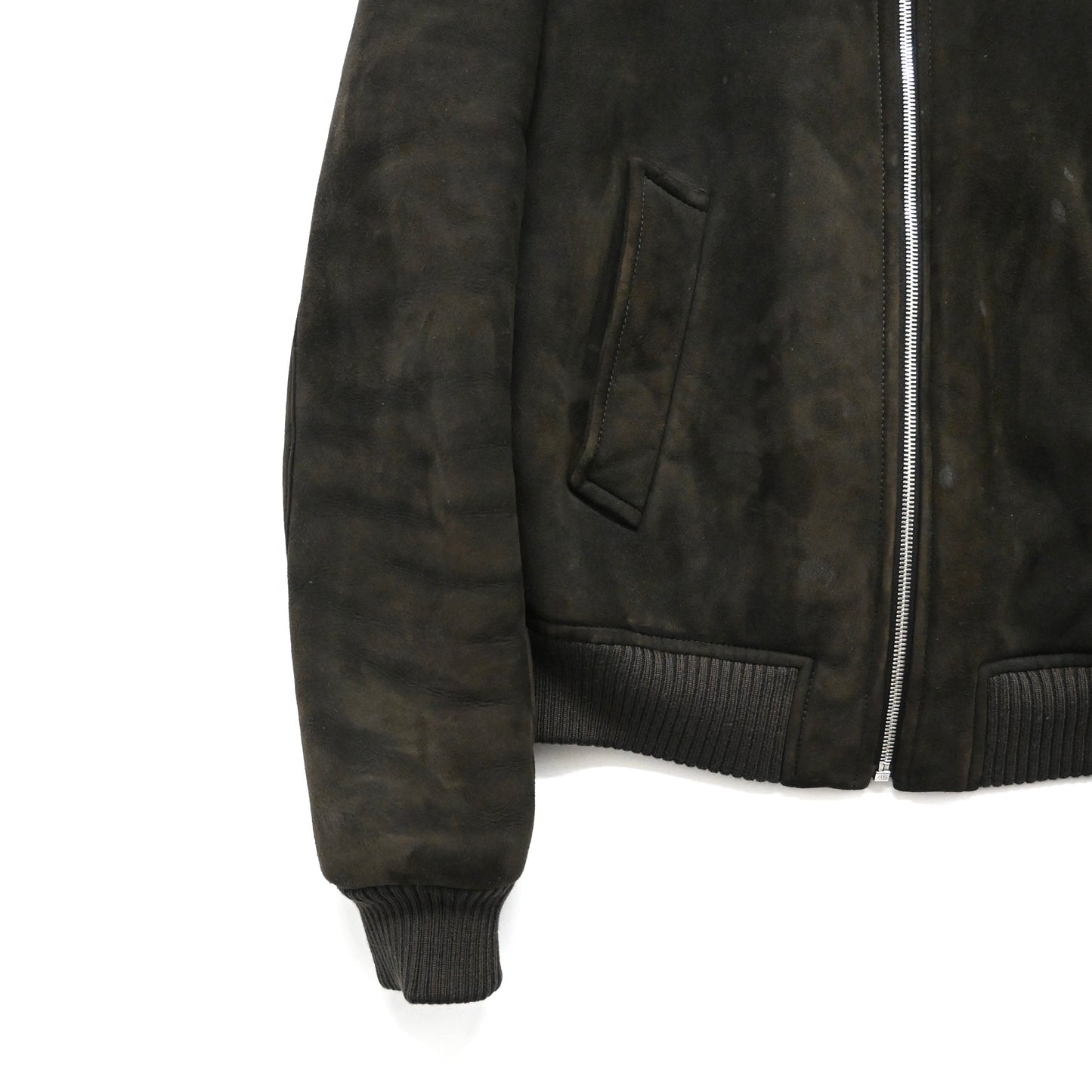 2019aw prada fur docking leather mouton jacket 46