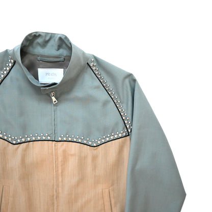 2012ss prada western studs blouson 50