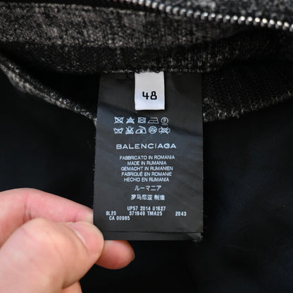 2014aw balenciaga paint pattern cotton ma-1 blouson 48