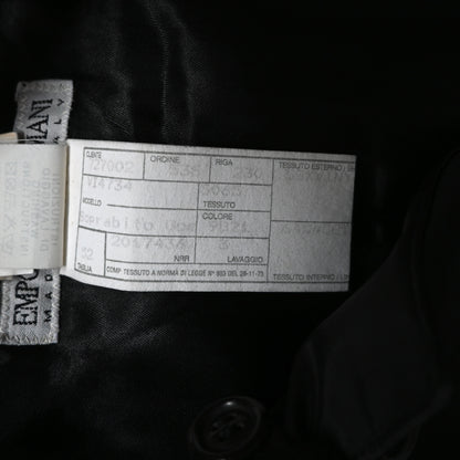 1996aw emporio armani detachable cotton collar vinylon long coat 52