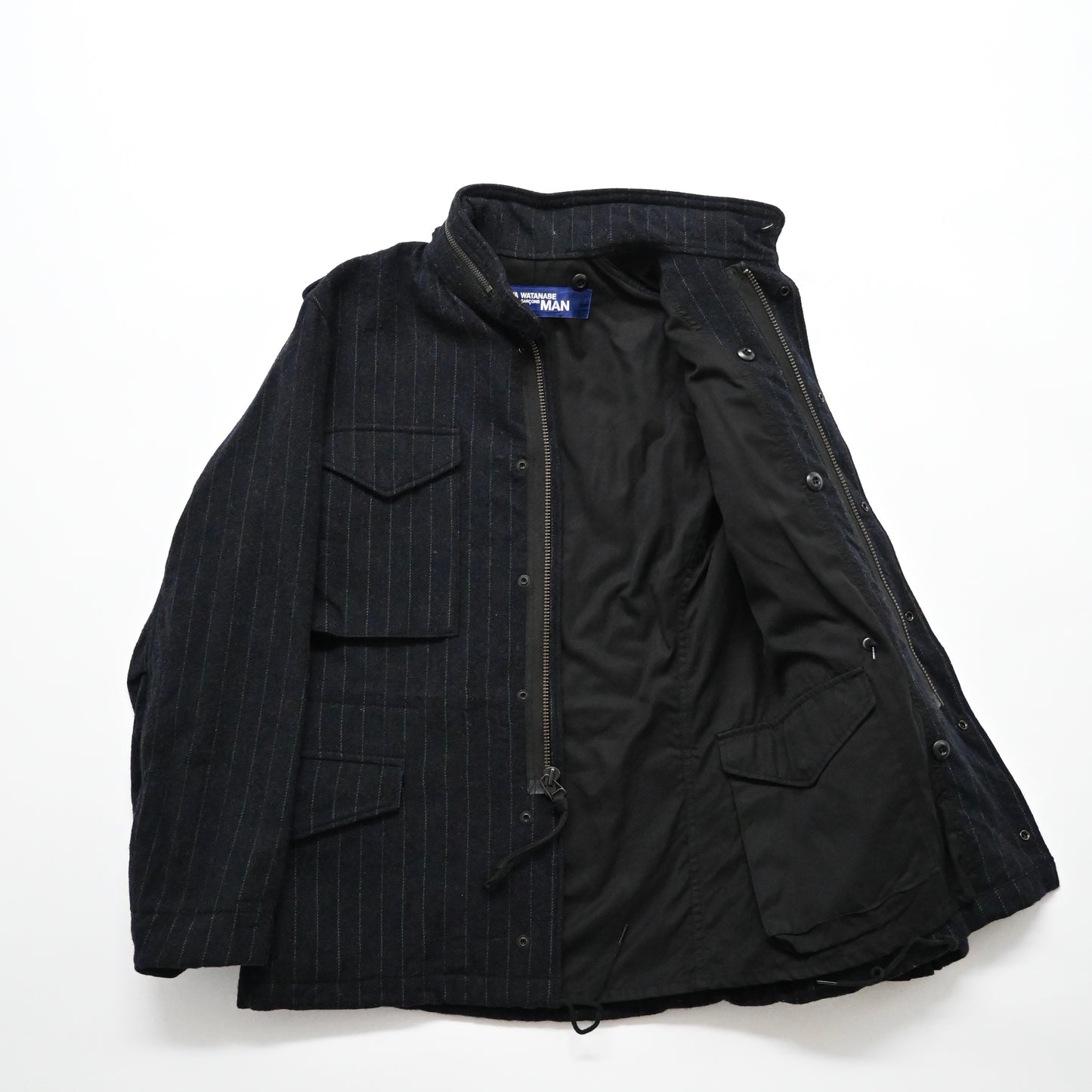2006aw junya watanabe comme des garcons M-65 stripe wool jacket S